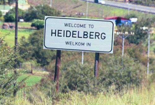 Many of the cities in South Africa are named after German cities such as this one. But you can also find places called “Brooklyn,” for example.