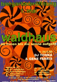 Waldhaus Biergarten, 5/1996 (ad/poster)