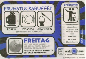 Waldhaus, Frühstücksbuffet, 8/1997 (ad)