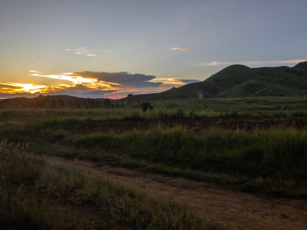 Sunset in the mountains