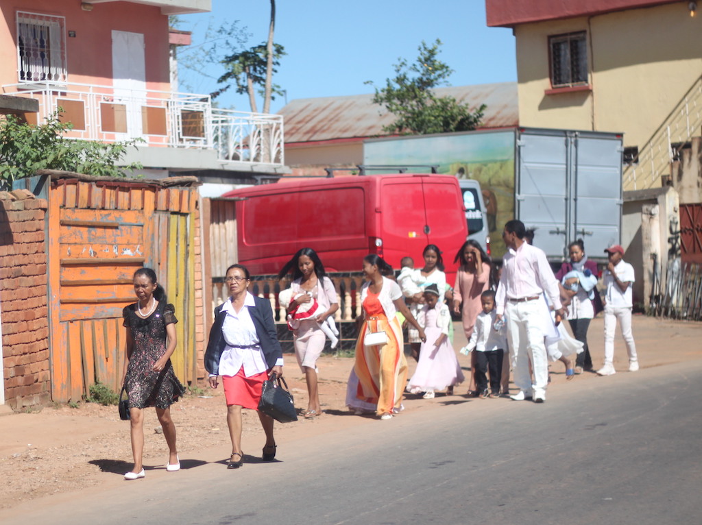 On the way to church (Easter Sunday)