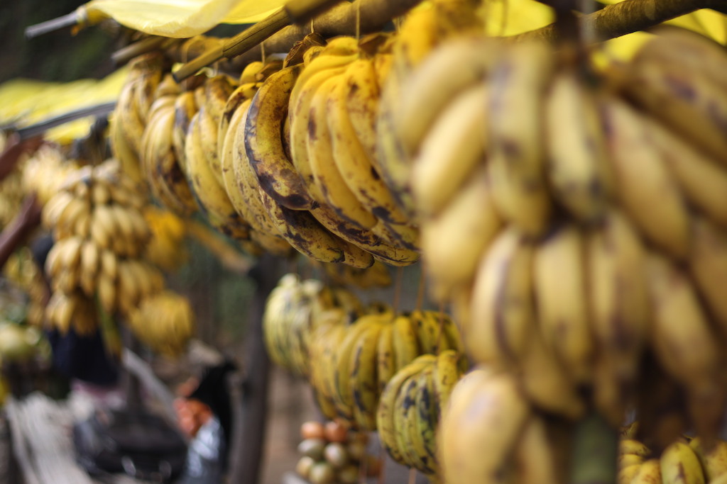 Bananas sold streeside