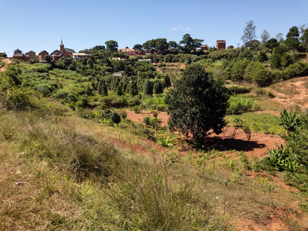Antananarivo suburb landscape