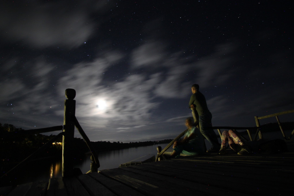 Watching the moon