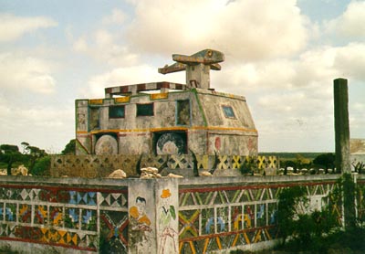 Antandroy tomb (the bus and the plane shows how the deceased went to heaven)