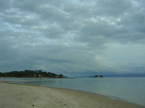 Beach and clouds