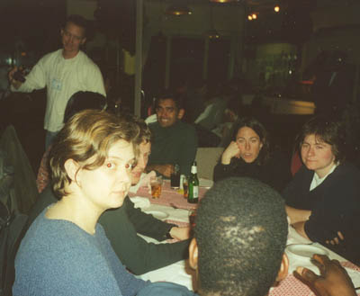 At the Indian Restaurant (even the picture was developed with curry)